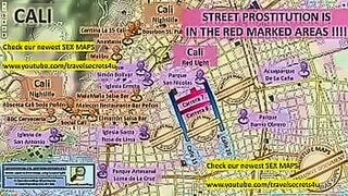 Late Night Pick Street Map of Cali, Colombia with Indication where to find Streetworkers, Freelancers and Brothels. Also we show you the Bar, Nightlife and Red Light District in the City — | phim sex colombia | keeps your pulse racing