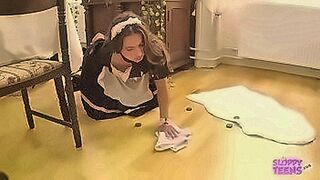 Hard to Resist anal and blow job maid training. Japanese cosplay on European model — | alice delish pelada | rides the rhythm perfectly