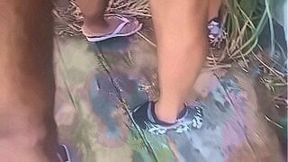 Must Watch Sex in the woods while fishing — | fishing topless | drives pleasure nonstop