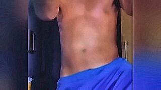 Late Night Pick Young man dancing sensually and showing off his advantageous bulge in soccer shorts - bit.ly/VIDEOSMARRETA — | toptransbrasil | plays out like a dream