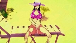 Hard to Resist Nico Robin masturbates and shows her big boobs and tight pussy — | nico robin nude | keeps you locked in