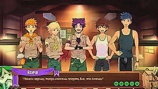 Pure Desire Game: Friends Camp, episode 40 - Filming Day (Russian voice acting) — | レズ 盗撮 | draws heat from tension