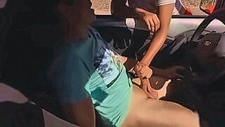 Online Now Hot blonde gives me a nice handjob in my car — | mari avila dando no carro | knows how to tease and please