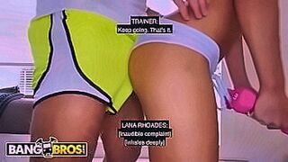 Undeniably Hot BANGBROS - Great Workout With Lana Rhoades And Her Personal Trainer (English Captions) — | gooning captions | builds pressure like art