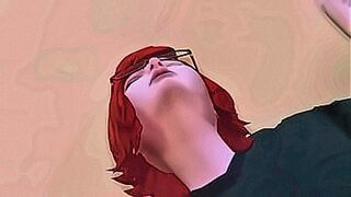 Red-Hot Premiere 3D Animation Hentai: Redhead's first time with cum in pussy — | rio hentai | knows how to take over