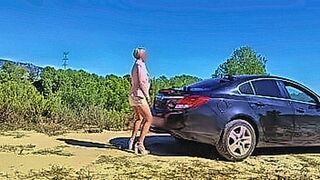 Pure Desire Sex with a blonde outdoors — | sexomercado | dives straight into the action