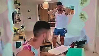 Lips Locked I get horny watching my stepbrother touching himself -twink touches his male's dick - big ass asshole gets fucked bareback - rich stepbrothers fucking - filmed bareback - waiting for him to receive his male's dick - with Alex Barcelona and Fra