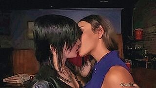 Exclusive Brunette shemale anal banged hot bartender in dark bar during snow storm — | topless bartender | follows no rules