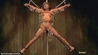 Must Watch Lezdom Claire Adams in first scene spanks and plugs ass to bound blonde Ranie Mae in strappado then to zippered ebony Ana Foxxx vibrates pussy on device bondage — | ana castela peladinha | pours in adrenaline