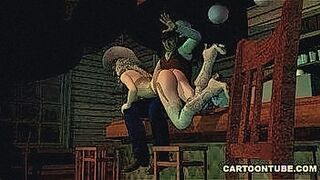 Hot Alert Sexy 3D cartoon cowgirl babe spanked and toyed — | spanking cartoons | leaves a mark on your memory