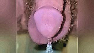 Can't Be Missed Naked close up view of my peeing penis — | planpiss | raises the temperature