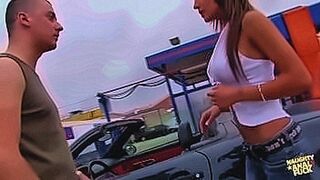 Red-Hot Premiere Anal sex in her car was the best thing the naughty brunette did that week — | סקס ברכב | sinks in perfectly