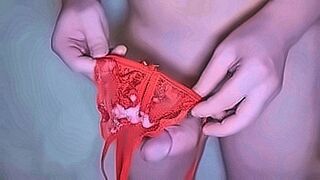 Just Released My New Girlfriend Asked Me To Record A Video In Which I Fill Her Red Panties With Cum — | krystal rojas | goes full intensity