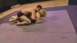 Just Released Big Girl vs Big Guy real mixed wrestling! — | headscissors club | holds you in suspense