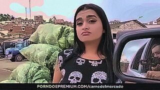 Instant Classic CARNE DEL MERCADO - Brunette Babe Julia Cruz Enjoys Two Cocks At The Same Time — | sexo santa cruz | delivers the goods