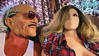 Instant Classic Old man gets it on with a sexy doll with big boobs BJ buttfuck — | boobs sexy videos | locks in your attention