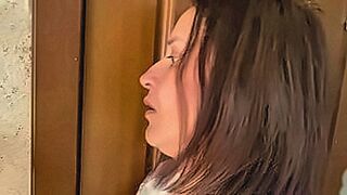 Late Night Pick Mature MILF masturbates with tits on a young guy's cock, and then he fucks her in the ass — | سكس ولد ينيك خالته | knows what turns you on