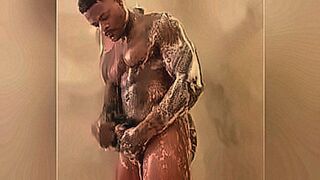 Hard to Resist Jason Luv having a shower with his big black cock — | jason luv sex | sends waves through you