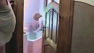 Just Released Stepdaughter in bathroom, stepdad spy. cum — | spypiss | is dripping with temptation