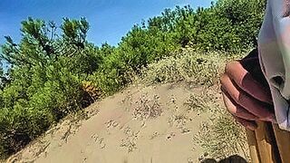 Ultimate Tease without pants or underwear, in the forest, to go to the naturist beach — | اكبر طيز | is dripping with temptation