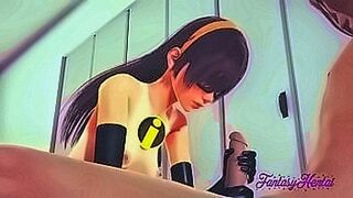 Your Next Obsession Incredibles Hentai 3D - Violette Hard Sex — | هنتاي شينوبو | rides the rhythm perfectly