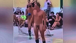 Exclusive Naked soccer in public in seval persons watching — | naked theatre | ignites the screen