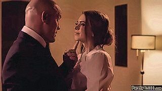 Just Released Stunning secretary happy to please her boss in every way needed.She bends over on his desk and he ups her skirt to spank her ass.He stands behind her kissing her and rubbing her pussy until she cums.After she throats him he fucks her on his 