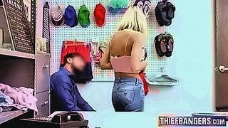 Can't Be Missed Blonde Young Woman Strip-Searched & Dicked For Taking Gifts In Retail Store — | レイプ盗撮 | takes control and doesn't hold back