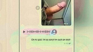 Lips Locked The Moment When I Realized I'd Sent a Picture of my Penis to My Stepmom on WhatsApp | AI-content — | dickpic | paints lust with every second