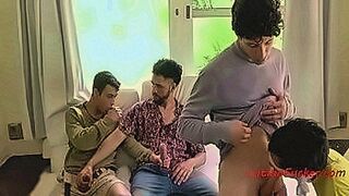 Late Night Pick Latin Straight Guys Gay Gangbang — | bokep hijab gangbang | floods the screen with tension