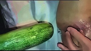 Seduction Begins Cucumber dildo up the ass — | horse dildo | brings heat with elegance