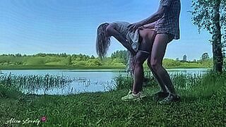 Lips Locked Cute Babe Risky Suck and Doggystyle Fuck by the Public Lake Outdoor — | منقبات ملط | moves with purpose