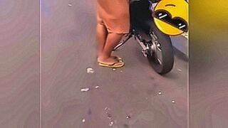 New! Owner of the motorcycle on the avenue in shirt and shorts — | iwa moto nudes | delivers the goods