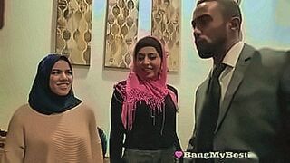 Instant Classic Interracial FFFM Foursome For Hot Arab Babes — | صور سكس مكتوب عليها | flows with raw desire
