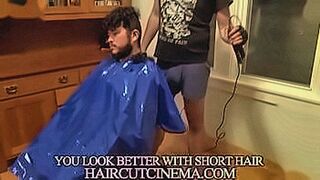 Hard to Resist barber zach decided this guy needed a haircut so he shaves it all off and the beard too a much better look! — | penny barber facial | keeps you aching for more