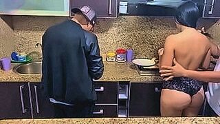 Exclusive Married Couple Cooking for the Boss but the Wife Must Pay the Debt Being the Boss' Slut Cooking in a Bikini and being Fucked next to her Husband — | ديوس سكس | satisfies on every level