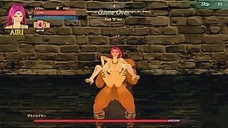 Undeniably Hot pink haired woman have sex with a big man in G.hell II erotic hentai game — | ana no oku no ii tokoro | owns your attention