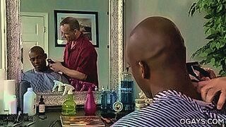 Hot Alert Interracial gay intercourse in the barber shop — | exotic barber | burns through your screen