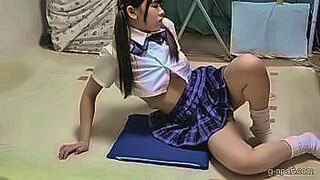 Explosive Drop Natural Boobs Japanese Girl Micro Thong and Camel Toe Aerobics — | string sex | goes straight for your desires
