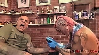 Private Pleasure Inked up babe tattoos her friend then lets him stuff her cunt — | hentai tattoos | enters without asking