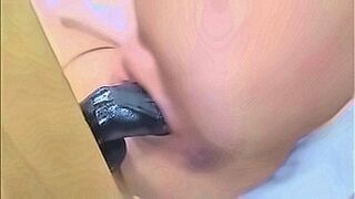Hard to Resist Fucked with a dildo to orgasm — | monster dildo | stimulates endlessly