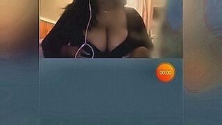 Steamy Debut Black bbw gets naughty — | periscope tits | follows your desire curve