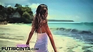 Undeniably Hot Skinny Putri Cinta Stripping Naked On A Tropical Beach — | putri cinta pussy | feeds your hungry mind