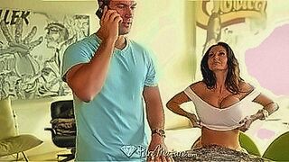 Fresh Release Busty Milf seduces mature guy — | ava addams cleavage | brings heat with elegance