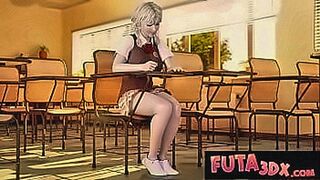 Explosive Drop Big Dicked Tutor Fucks Blonde Hard — | futa sisters | heats up every frame
