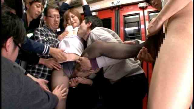 Gangbang porn in the train compartment