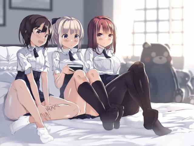 Three schoolgirls lesbian porn