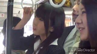 Japanese schoolgirls on the bus porn