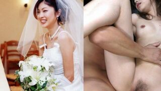 Porn wedding night of Japanese newlyweds