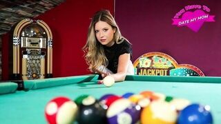 Featured Title Rebecca Volpetti Pool Game With Stepmom — caresses the edge